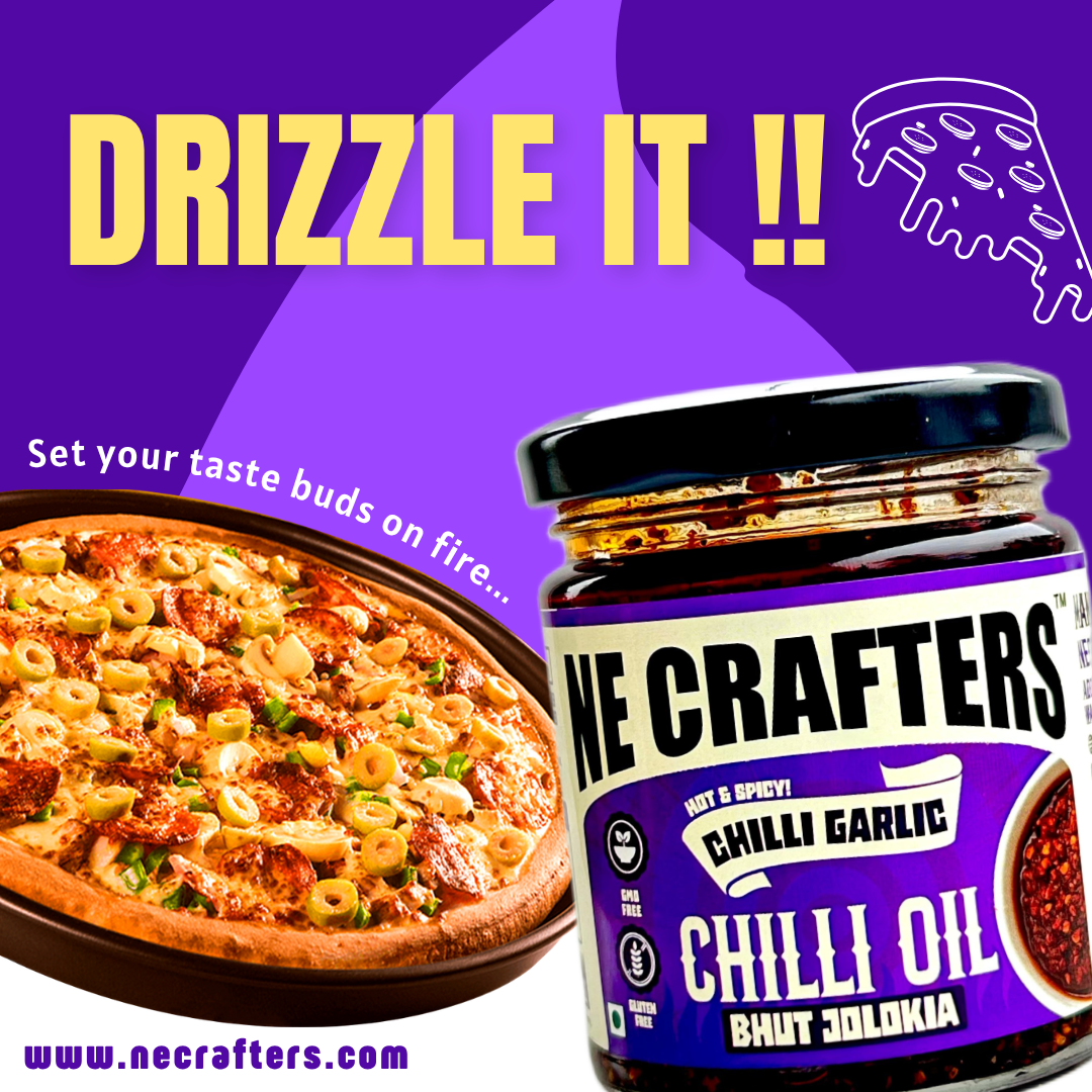 chilli oil with garlic for pizza