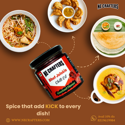 Bhut Jolokia Chilli Oil – Knockout (90g)