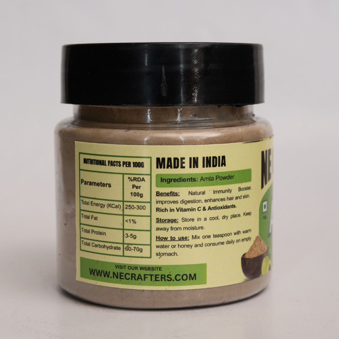 Amla Powder (Indian Gooseberry Powder) – 100% Pure & Natural | Rich in Vitamin C for Immunity, Hair & Skin