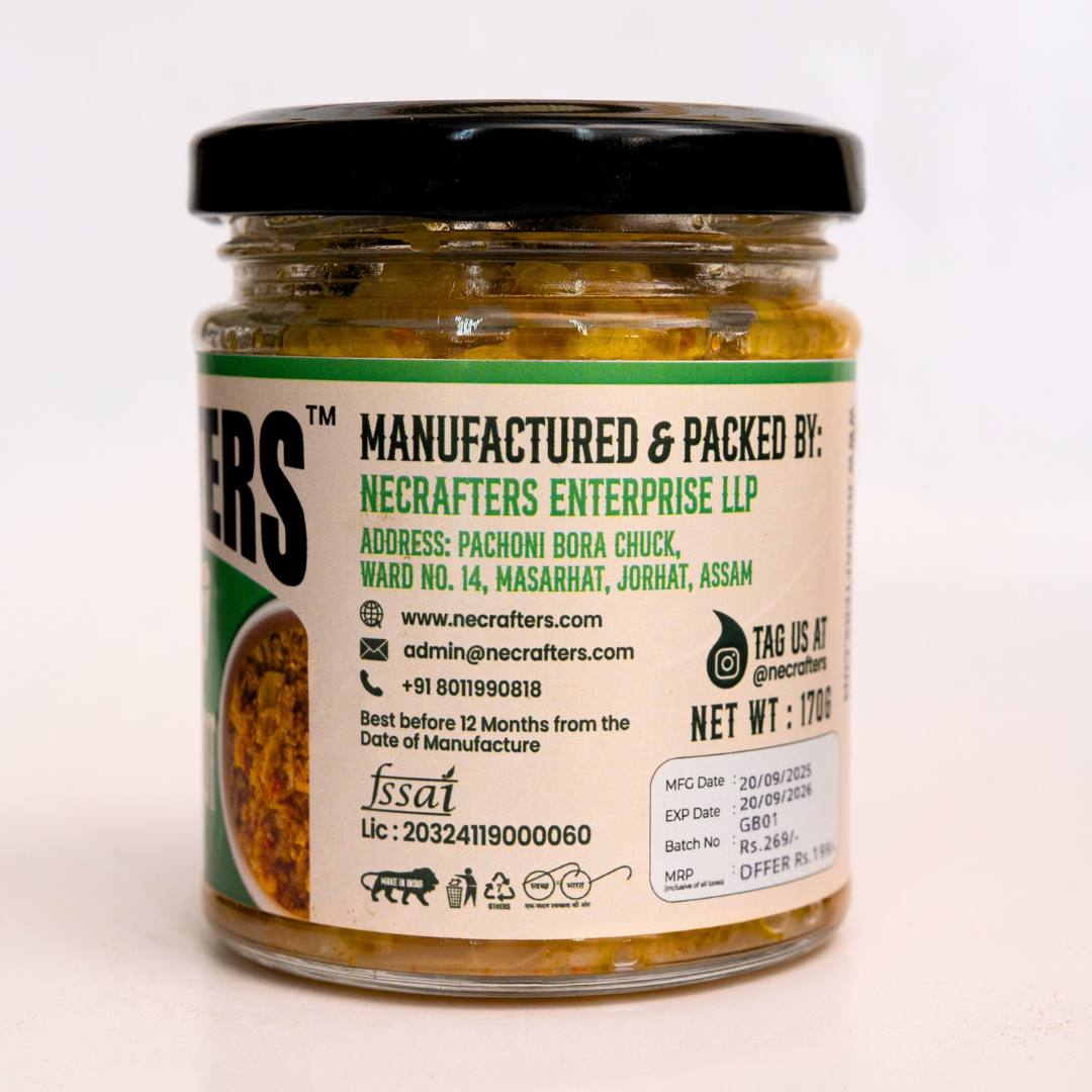 Bamboo Shoot with Bhut Jolokia Pickles (170g)