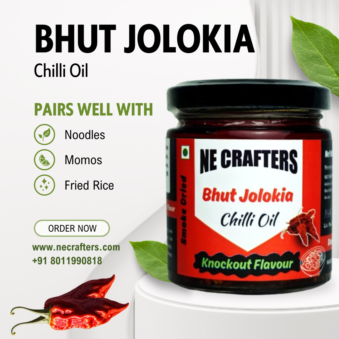 Bhut Jolokia Chilli Oil – Knockout (90g)