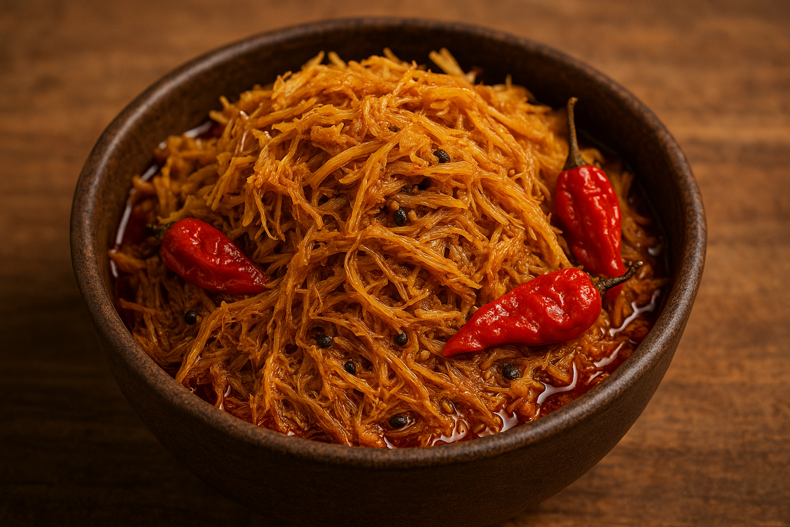 the bambosshot is meshed kind of pickle. not straight one