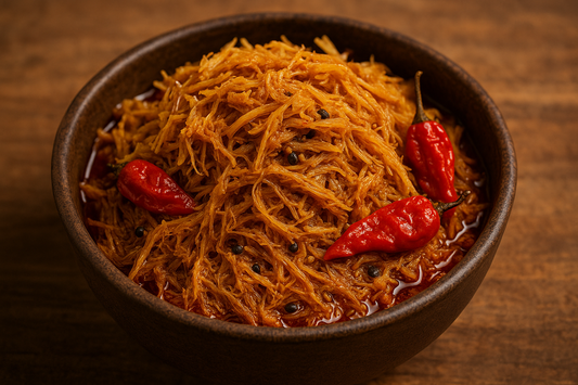 the bambosshot is meshed kind of pickle. not straight one